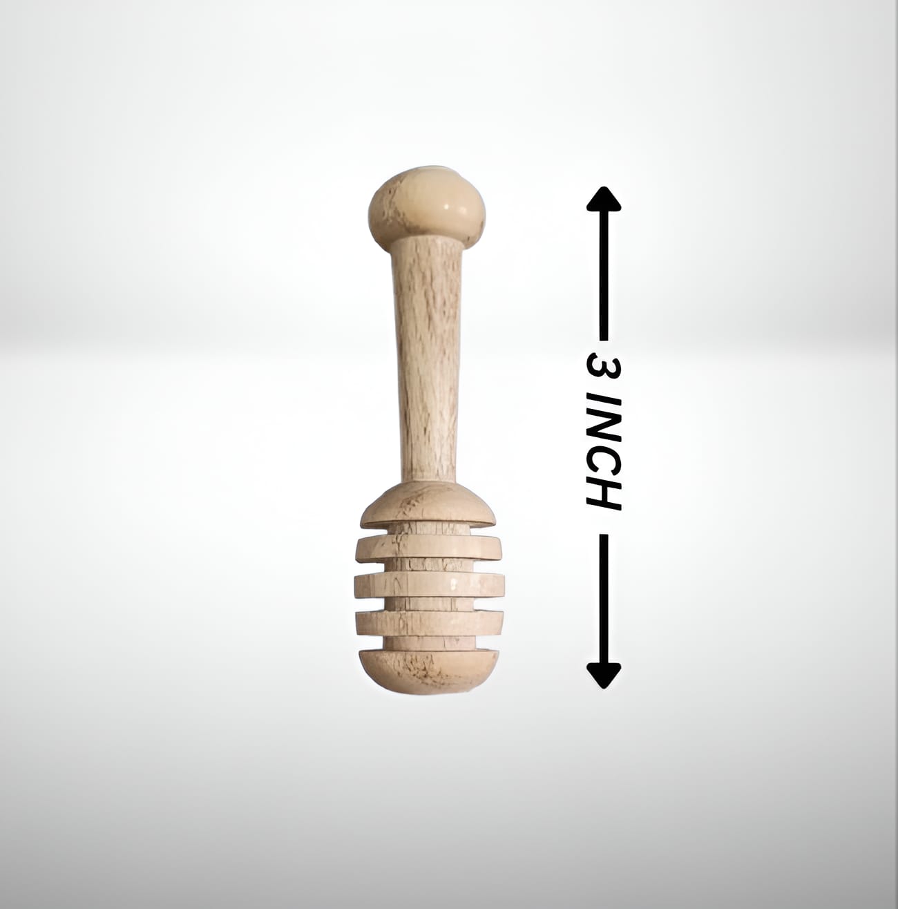3 inch Handmade Wooden Honey Dipper Pack of 5 Kitchen Utensils for Dispensing Honey