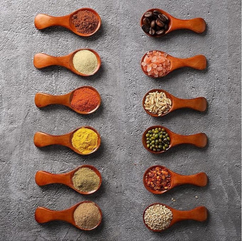 Sheesham wooden Masala Spoons Pack of 10