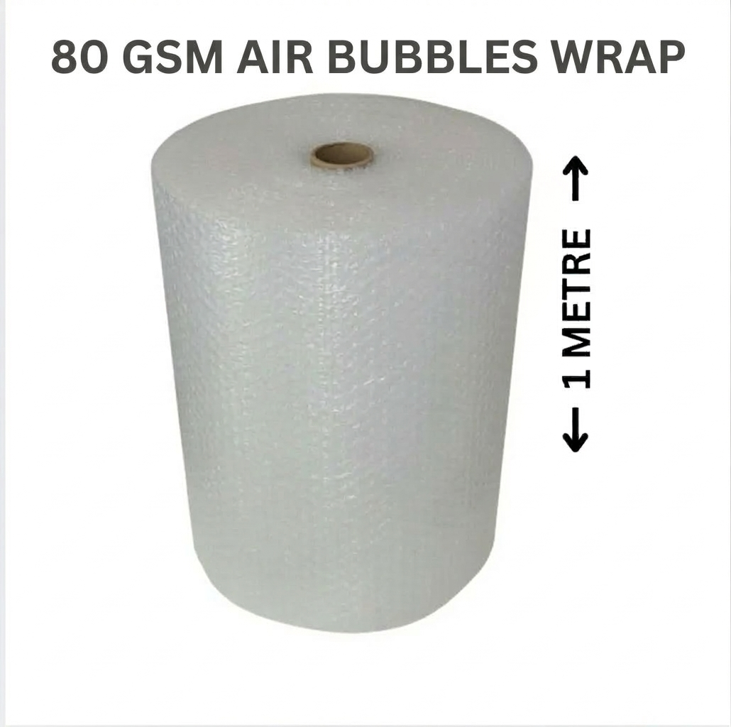 80 GSM 1 Meter Width Air Bubble Wrap Roll 25 Meter Long