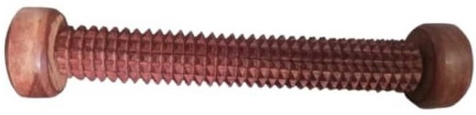 Wooden Handmade Handheld Foot Roller Acupressure for Pain & Stress Relief Manual Massager