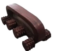 Handicrafts Wooden 8 Wheel Body Massager Roller Handheld Deep Tissue Acupressure Therapy Tool for Back Neck Shoulder Leg Pain Relief